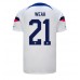 Billige Forenede Stater Timothy Weah #21 Hjemmebane Fodboldtrøjer VM 2022 Kortærmet
